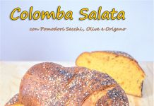 Colomba Salata con Pomodori Secchi, Olive e Origano